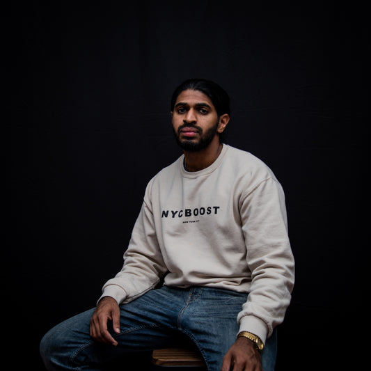 'modern' fleece crewneck